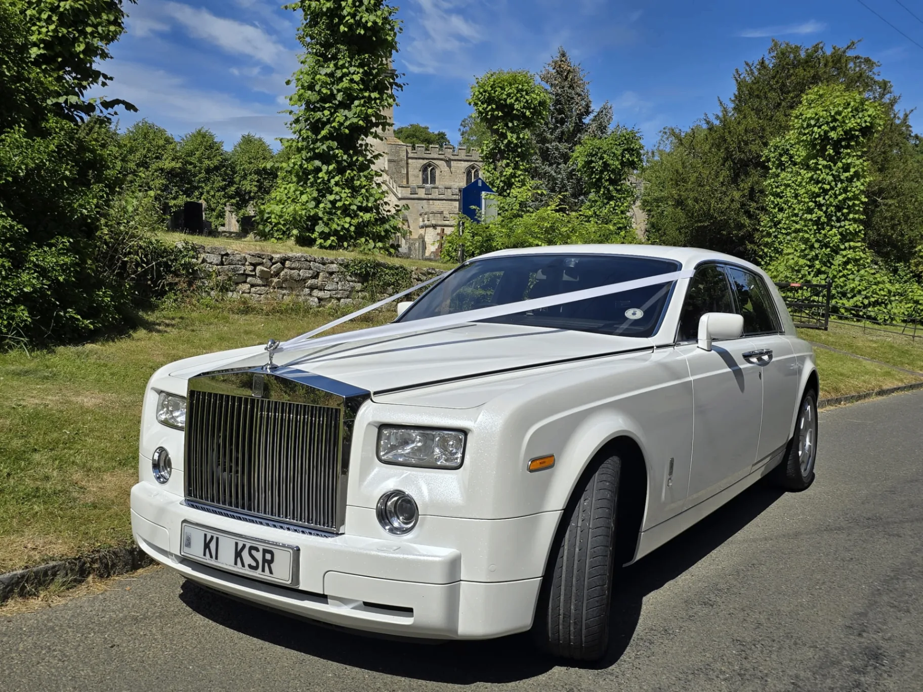 Rolls-Royce Phantom chauffeur car, exterior view